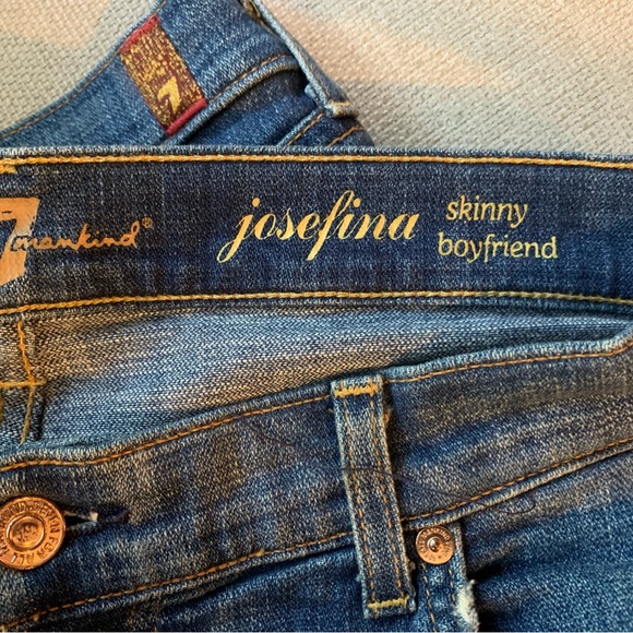 7 for all mankind Josefina skinny boyfriend Jeans 31 - Picture 6 of 6